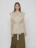 Vila BELTED WRAP GILET, Feather Gray, highres - 14095208_FeatherGray_003.jpg