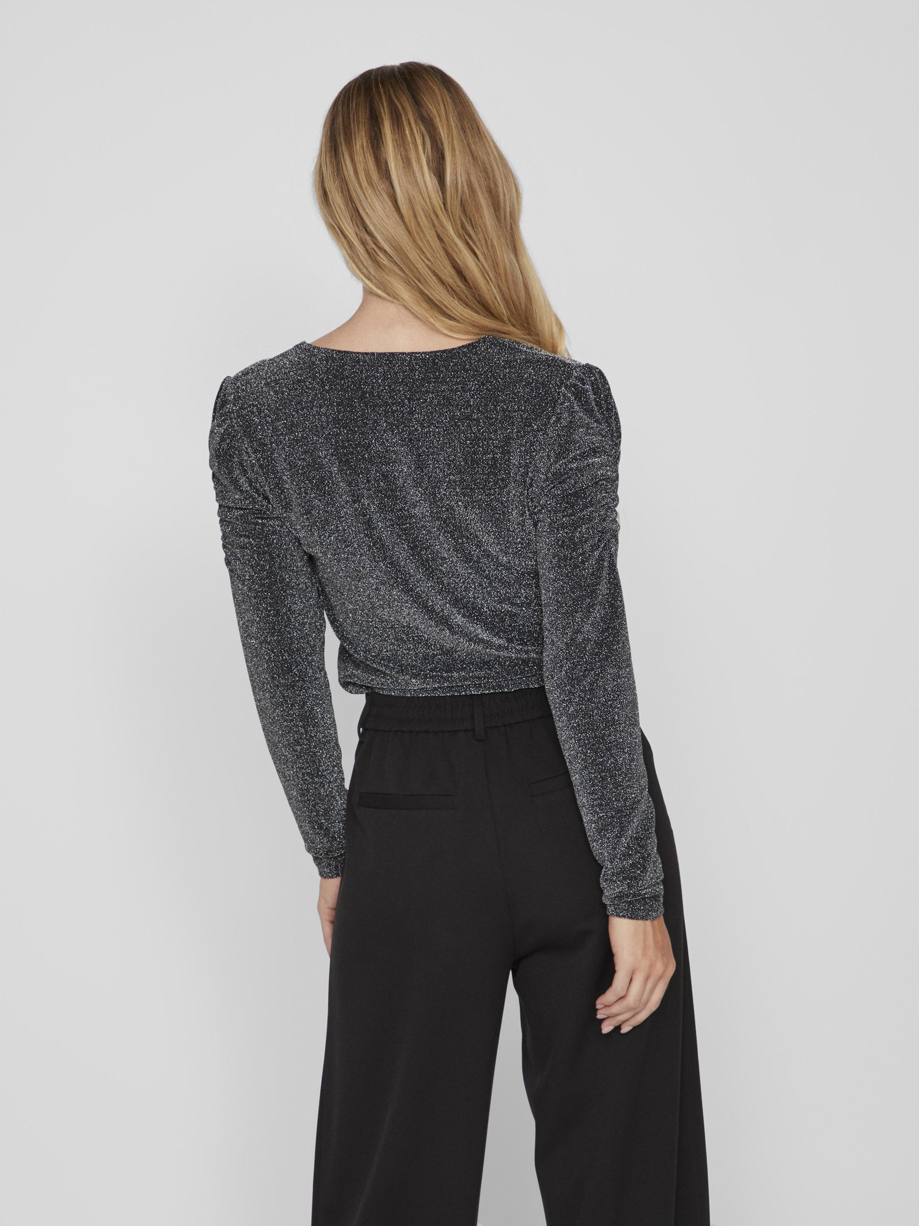 Glitter top deals zwart