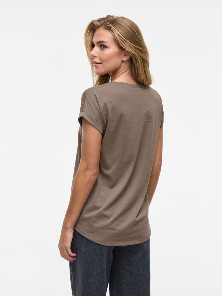 VILA VIDREAMERS ROUND NECK T-SHIRT, Falcon, highres - 14083083_Falcon_004.jpg
