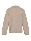 VILA COL EN V PULL EN MAILLE, Natural Melange, highres - 14102512_NaturalMelange_002.jpg
