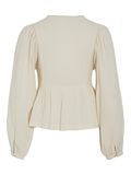 VILA RONDE HALS SHIRT MET LANGE MOUWEN, Birch, highres - 14100532_Birch_002.jpg