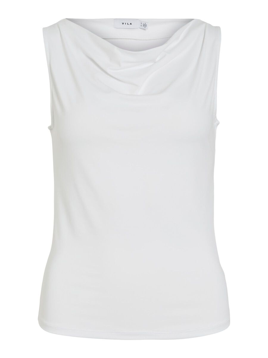 VILA VIKENZA WATERFALL SLEEVELESS TOP, Optical Snow, highres - 14113445_OpticalSnow_001.jpg