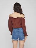 Vila PETITE - OFF-SHOULDER TOP, Chocolate Fondant, highres - 14090983_ChocolateFondant_004.jpg