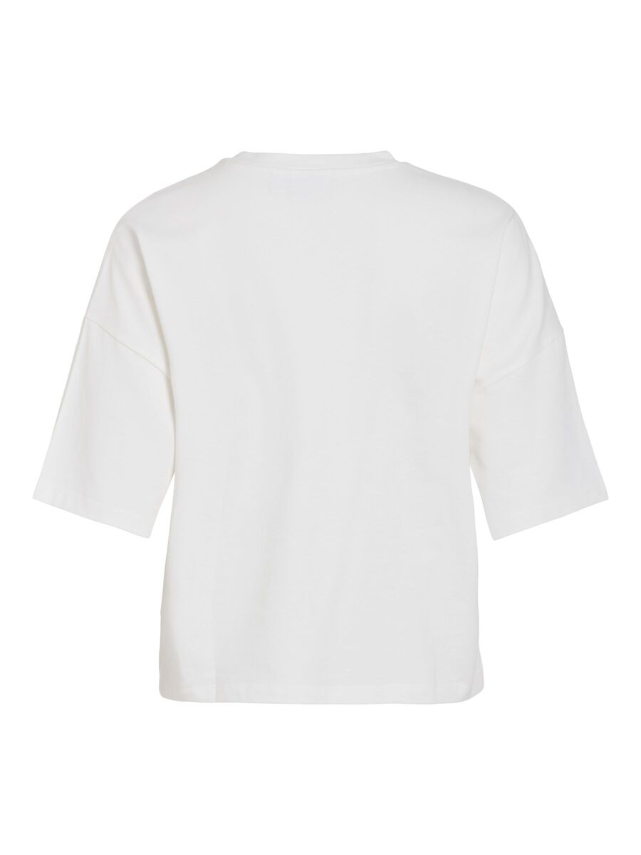 Product carousel image - VILYRICA RUND HALS T-SHIRT, Snow White | 2