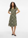 VILA VILOVIE SHORT SLEEVED WRAP DRESS, Sage, highres - 14059666_Sage_1192410_005.jpg