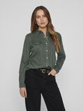 VILA VIBISTA POCKET DENIM SHIRT, Duck Green, highres - 14033008_DuckGreen_003.jpg