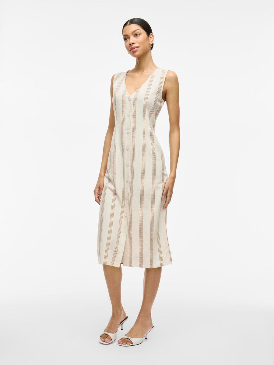VILA SANS MANCHES ROBE MI-LONGUE, Super Light Natural Melan, highres - 14105079_SuperLightNaturalMelan_1191685_003.jpg