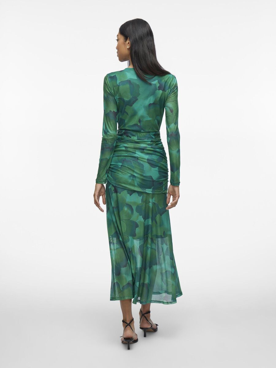 VILA LONG SLEEVED  MAXI DRESS, Ultramarine Green, highres - 14106271_UltramarineGreen_1179489_004.jpg