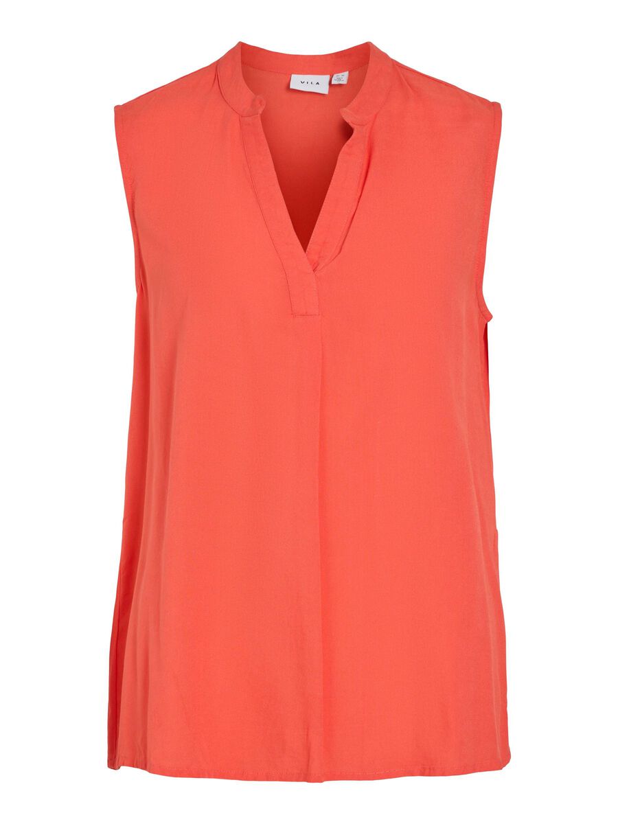 VILA V-NECK SLEEVELESS TOP, Dubarry, highres - 14101662_Dubarry_001.jpg