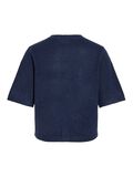 Product image thumbnail - VILIGA KORTE MOUWEN GEBREID VEST, Navy Blazer | 6