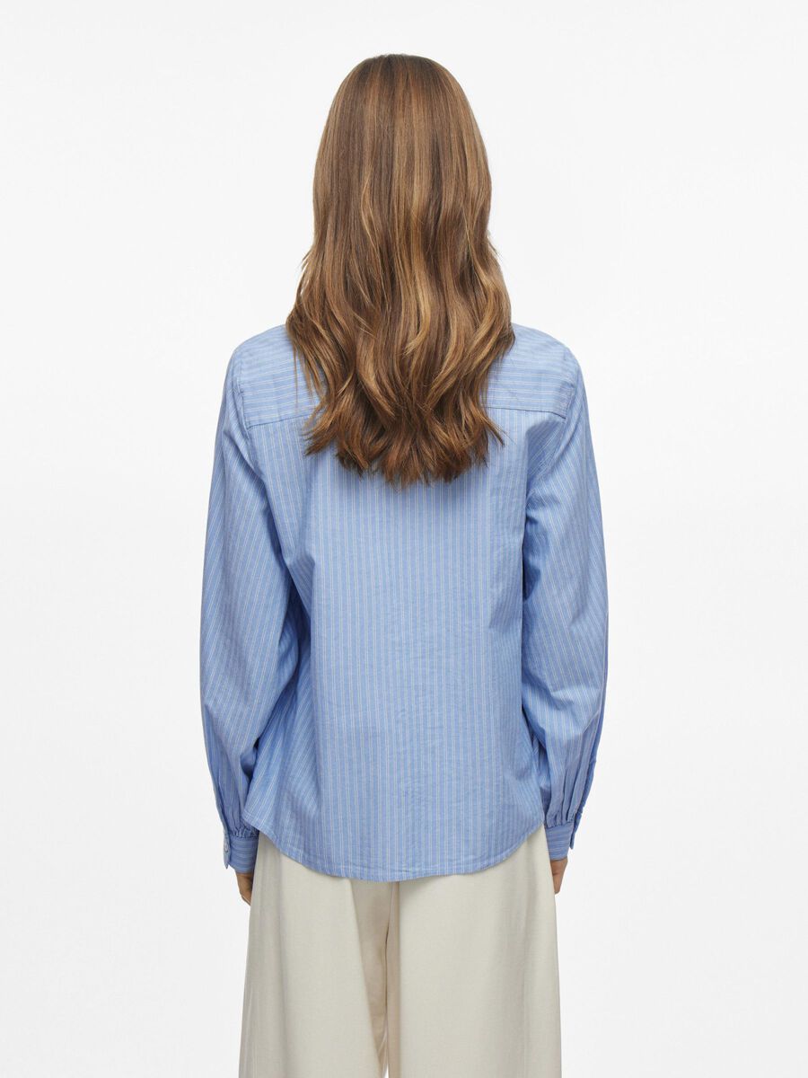 VILA LONG SLEEVED SHIRT, Blissful Blue, highres - 14104524_BlissfulBlue_1163642_004.jpg