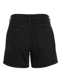 VILA VIJAF MID WAIST DENIM SHORT, Black Denim, highres - 14111887_BlackDenim_1233478_002.jpg