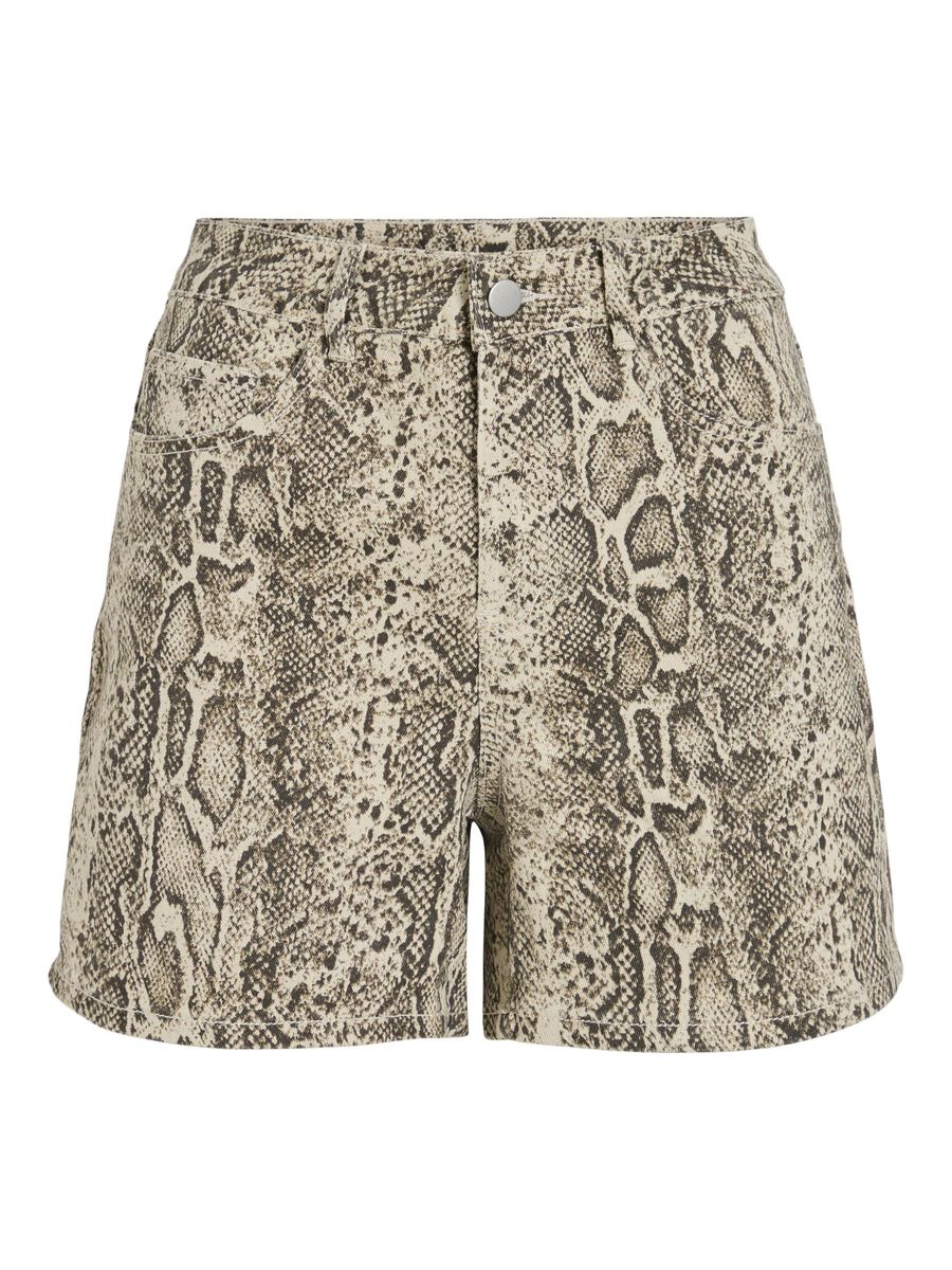 VILA REGULAR WAIST DENIM SHORTS, Birch, highres - 14109963_Birch_1226628_001.jpg