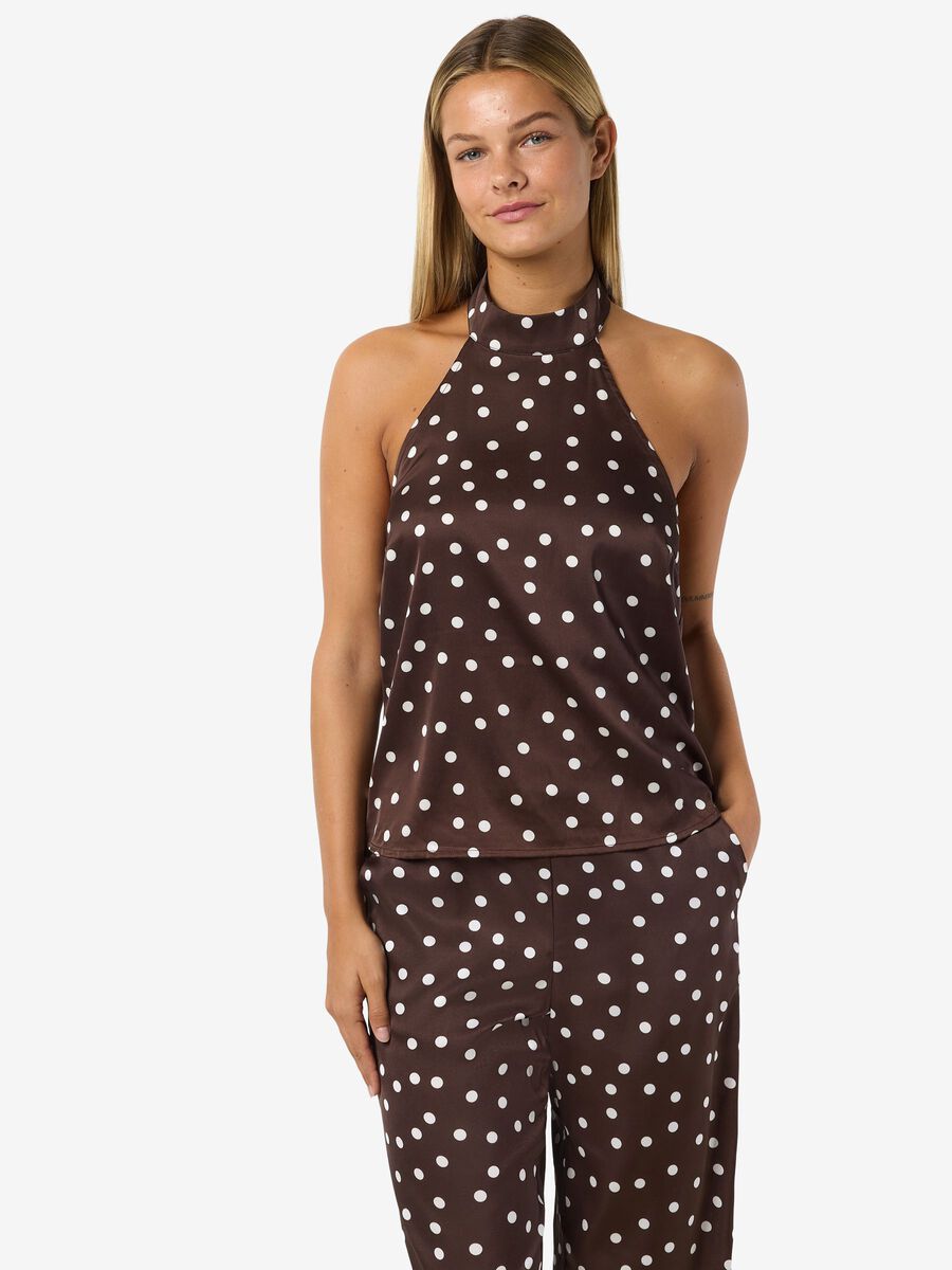Carousel image - DEKOLT AMERYKAŃSKI TOP, Chocolate Brown | 6