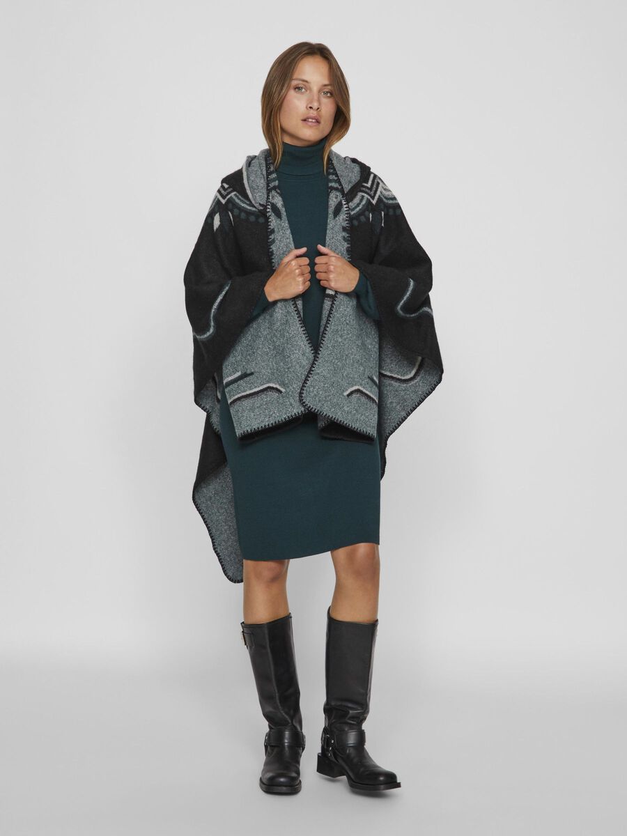 VILA HOODED PONCHO, Black, highres - 14077168_Black_1163515_003.jpg