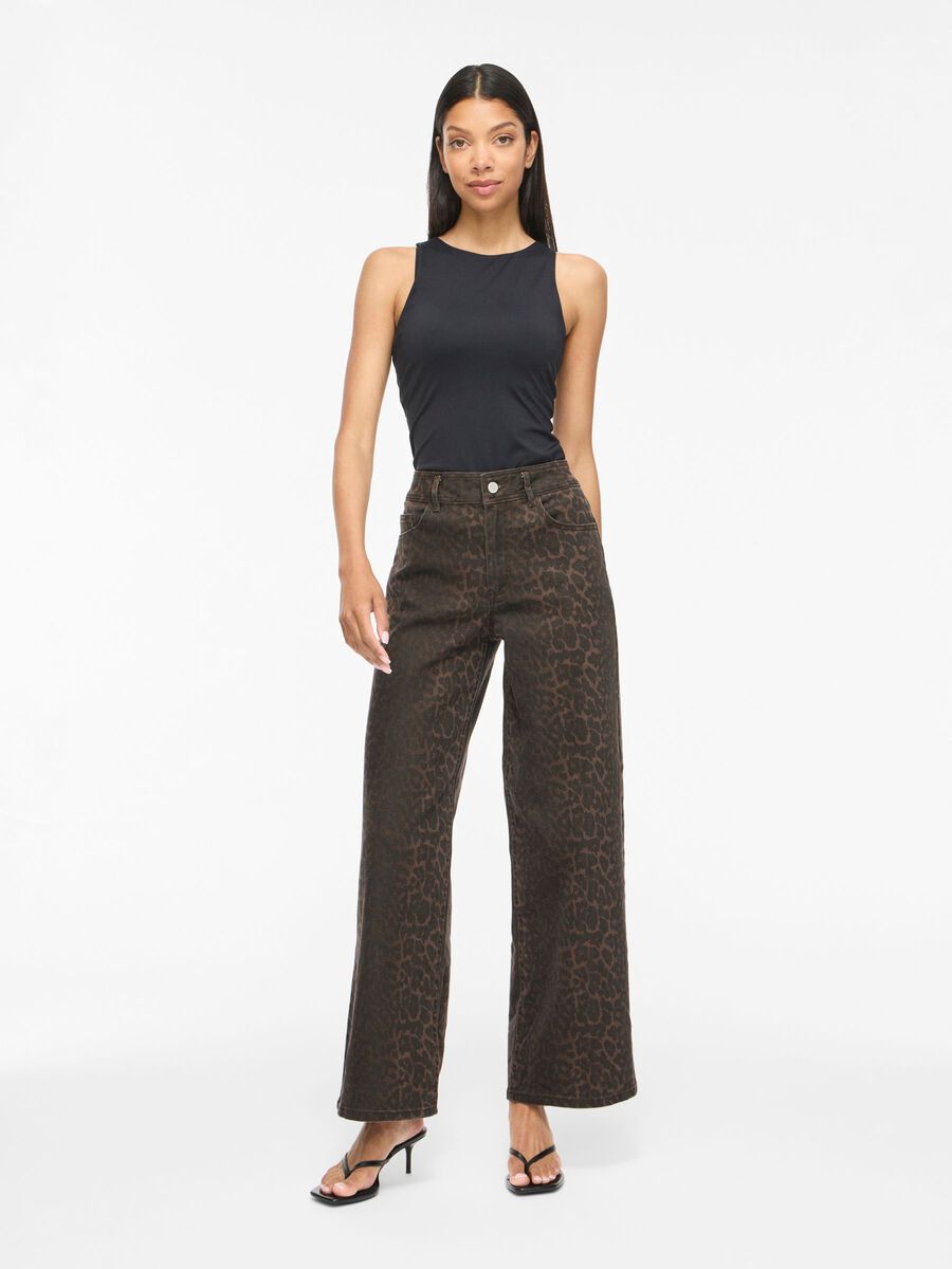 Carousel image - VICHIA - TAILLE HAUTE JEAN, Coffee Bean | 4