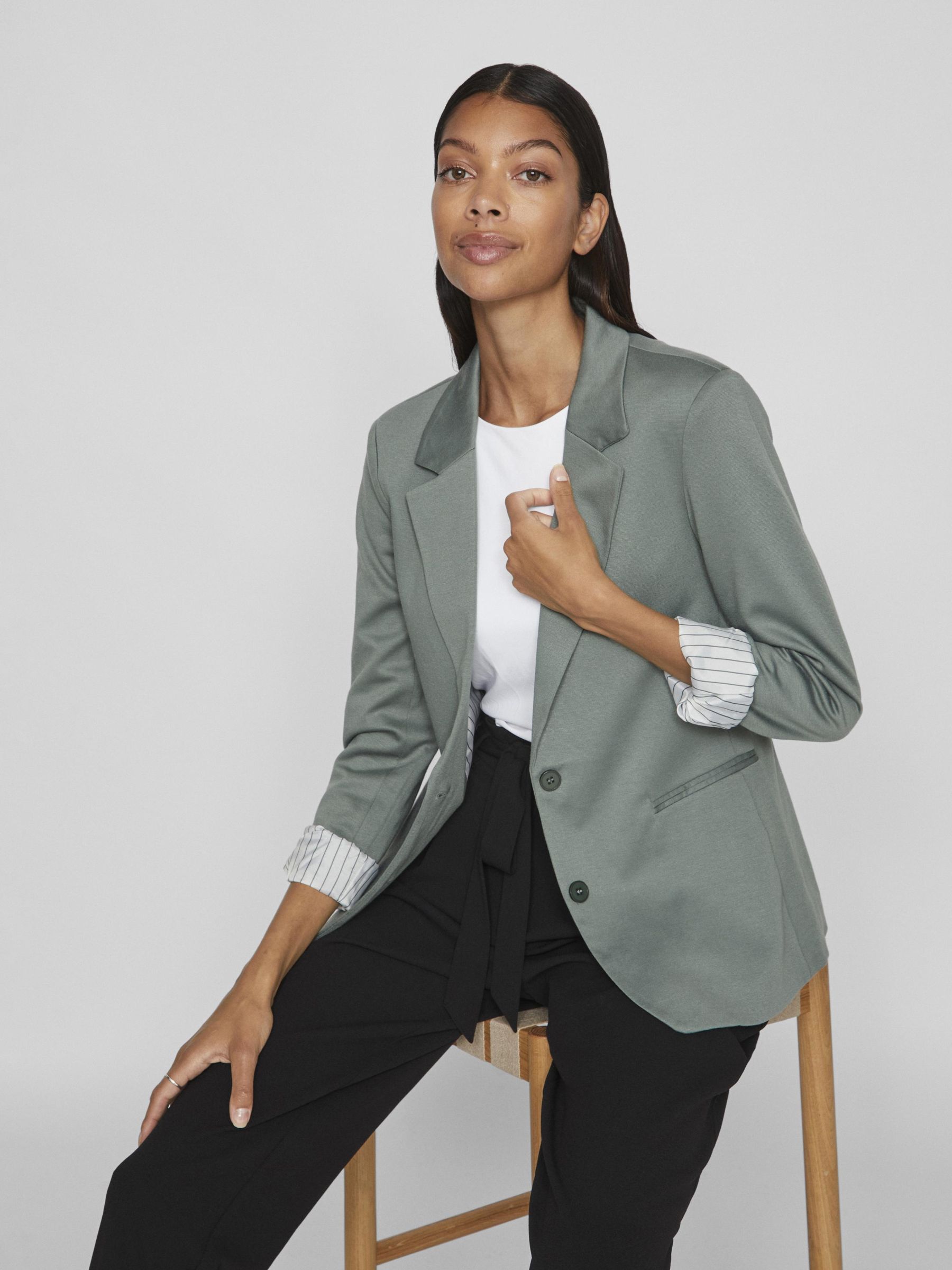 JERSEY BLAZER Green VILA