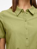 VILA FRONT KNOT SHORT SLEEVED SHIRT, Sage, highres - 14096244_Sage_006.jpg