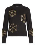Vila CHRISTMAS SNOWFLAKE PULLOVER A MAGLIA, Black, highres - 14081823_Black_997452_001.jpg