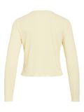Product image thumbnail - VIMAGGIE BUTTONED LONG SLEEVED TOP, Pastel Yellow | 7