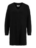 Vila V-NECK KNITTED DRESS, Black, highres - 14070508_Black_001.jpg