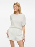 VILA VIMINERA ROUND NECK SHORT SLEEVED TOP, Snow White, highres - 14106721_SnowWhite_003.jpg