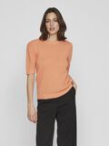 Vila SHORT-SLEEVED KNITTED TOP, Shell Coral, highres - 14084421_ShellCoral_003.jpg