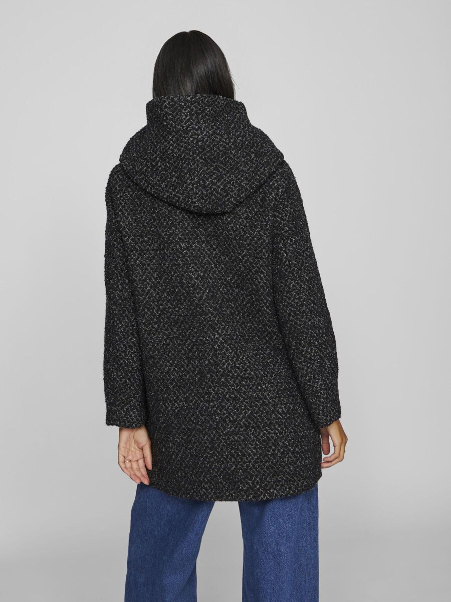 VILA HOODED COAT, Medium Grey Melange, highres - 14103256_MediumGreyMelange_004.jpg