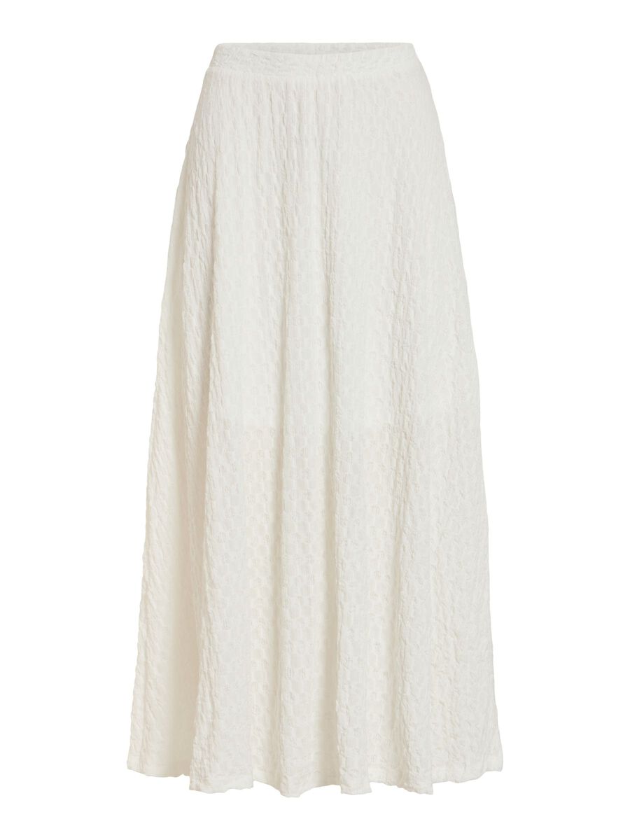 Product carousel image - VIGARMINA HIGH WAIST MIDI SKIRT, Snow White | 1
