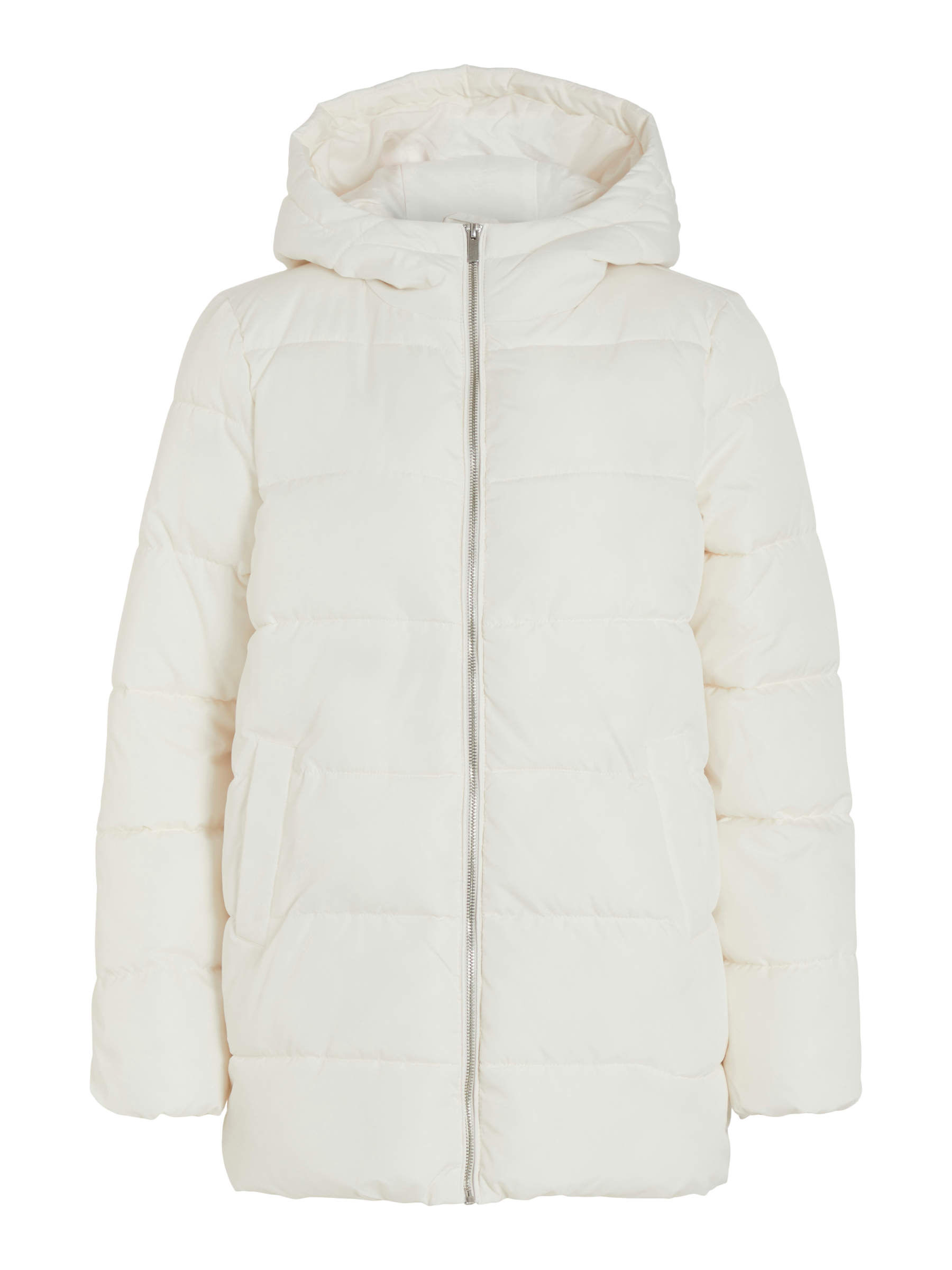 HOODED PUFFER COAT White VILA