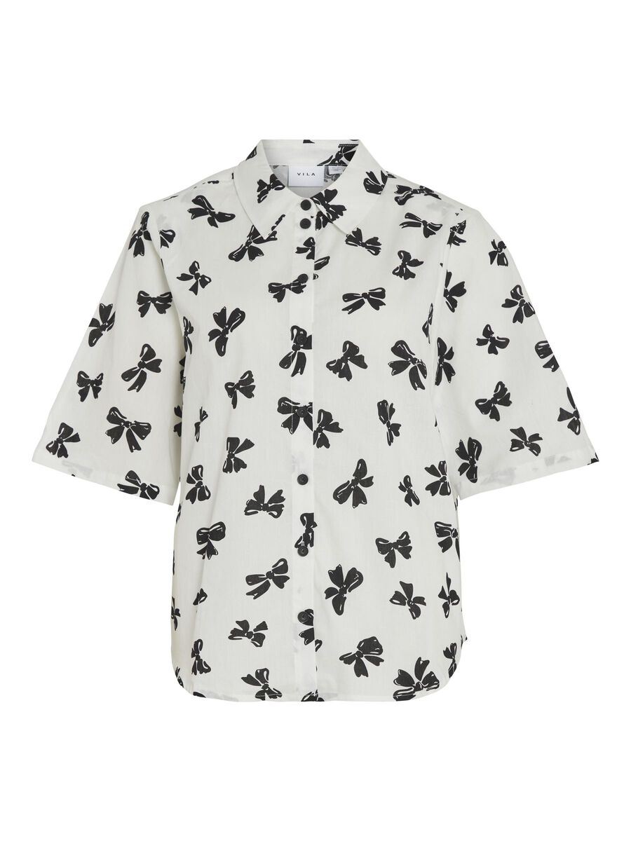 VILA SHORT SLEEVE SHIRT, Cloud Dancer, highres - 14102789_CloudDancer_1151129_001.jpg