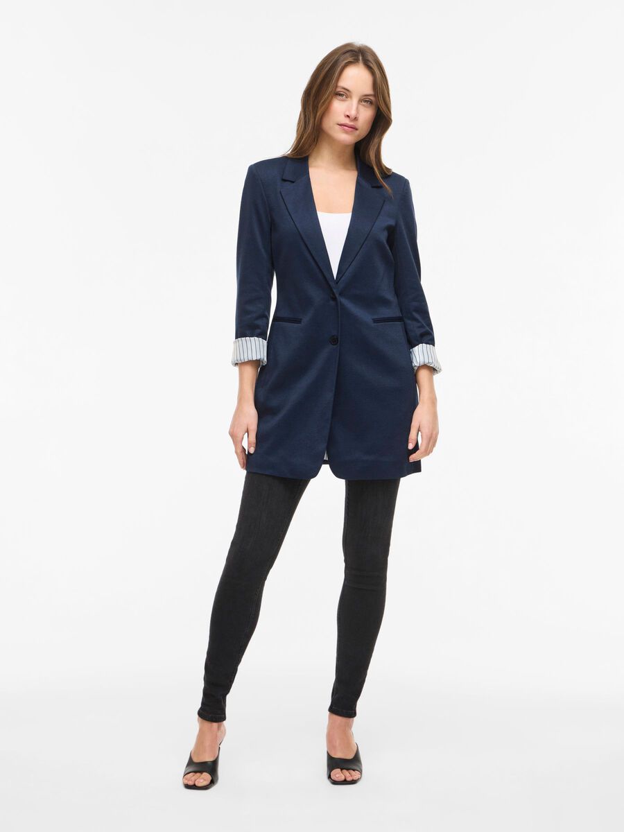 Carousel image - VISAGA LANGE JERSEY BLAZER, Navy Blazer | 4