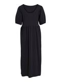 VILA SHORT SLEEVED MIDI DRESS, Black Beauty, highres - 14105717_BlackBeauty_002.jpg