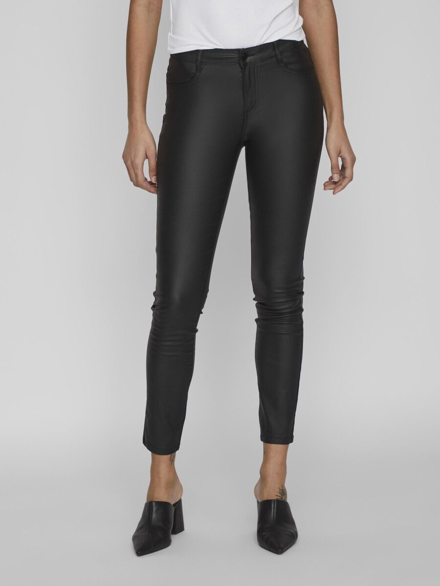 Vila GECOATE SKINNY JEANS, Black, highres - 14036194_Black_003.jpg