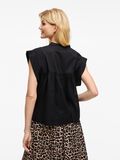 VILA SHORT SLEEVELESS SHIRT, Black Beauty, highres - 14105236_BlackBeauty_004.jpg