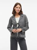 VILA VIKIKI TIE FRONT DENIM JACKET, Dark Grey Denim, highres - 14105646_DarkGreyDenim_003.jpg