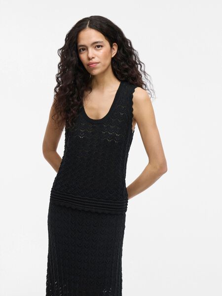 VILA VIDOLISE ÄRMELLOSES STRICKTOP, Black Beauty, highres - 14105906_BlackBeauty_003.jpg