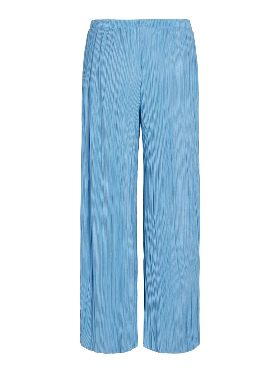 VILA RIBBED WIDE-LEG TROUSERS, Blissful Blue, highres - 14089681_BlissfulBlue_002.jpg