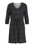Vila PETTERNED 3/4-SLEEVED DRESS, Black, highres - 14079381_Black_980982_001.jpg