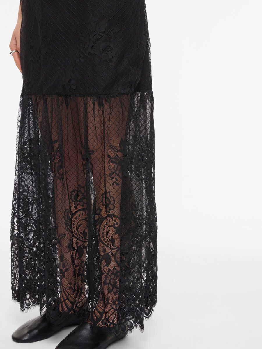 Carousel image - LACE MAXI SKIRT, Meteorite | 5