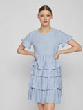 Vila PEPLUM TOP MET KORTE MOUWEN, Kentucky Blue, highres - 14085836_KentuckyBlue_003.jpg