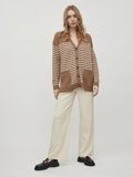 Vila STRIPED V-NECK CARDIGAN, Portabella, highres - 14072282_Portabella_936414_005.jpg