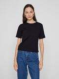 VILA VISOLA ROUND NECK SHORT SLEEVED TOP, Black Beauty, highres - 14101758_BlackBeauty_003.jpg