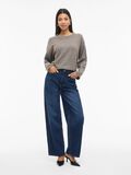 Product image thumbnail - VIFREYA HIGH-WAIST WIDE FIT JEANS, Dark Blue Denim | 4