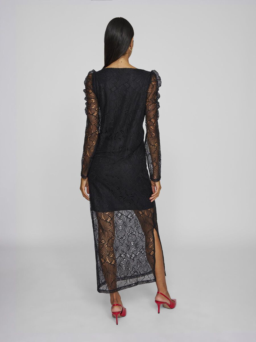 VILA LACE MAXI DRESS, Black Beauty, highres - 14100890_BlackBeauty_004.jpg