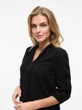 VILA VIPETRA SPLIT NECK TOP CON MANICHE A 3/4, Black Beauty, highres - 14110055_BlackBeauty_006.jpg