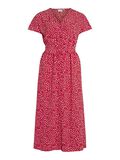 VILA SHORT SLEEVED BUTTONED MIDI DRESS, Mars Red, highres - 14099280_MarsRed_1128488_001.jpg