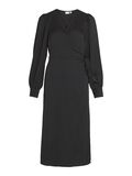 Vila LONG SLEEVE WRAP DRESS, Black, highres - 14086113_Black_001.jpg