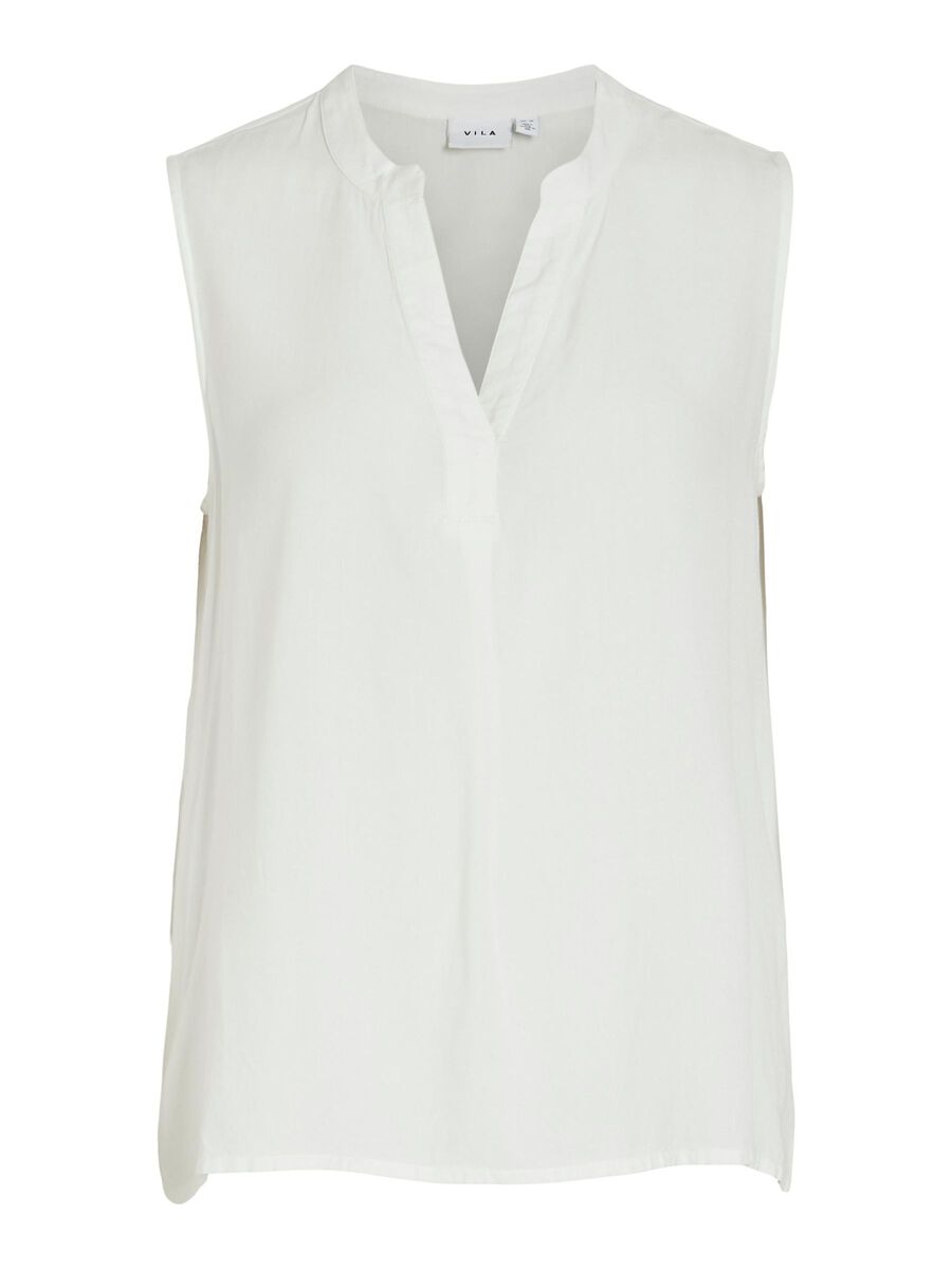 VILA V-NECK SLEEVELESS TOP, Cloud Dancer, highres - 14101662_CloudDancer_001.jpg