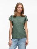 VILA ROUND NECK SHORT SLEEVED TOP, Laurel Wreath, highres - 14110629_LaurelWreath_003.jpg